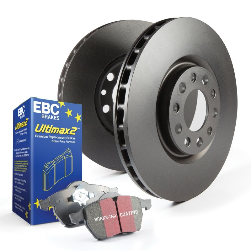 EBC S20 Brake Pad and Rotor Kit for 2015-2018 Subaru WRX - Front and Rear OEM Replacement