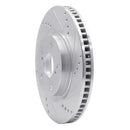 R1 Concepts Lexus ES350 Front Right Drilled & Slotted Silver Brake Rotor (Part #RNC631-76080R)