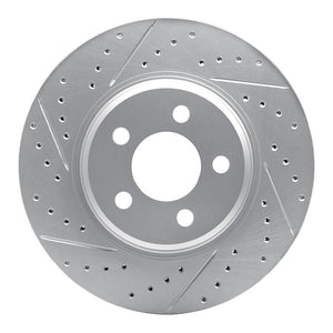 R1 Concepts Genesis G70 2022-2023 Front Left Drilled & Slotted Geo-Carbon Brake Rotor