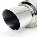 BLOX Racing 60.5mm Street Muffler with Angled Tip - Enhance Your Vehicle's Exhaust System