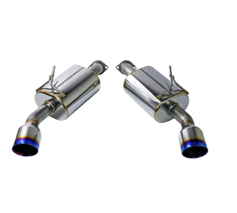 REMARK 14+ Infiniti Q50 Axleback Exhaust w/Mufflers - Burnt Double Wall Tip (RO-TTQ5-DM)