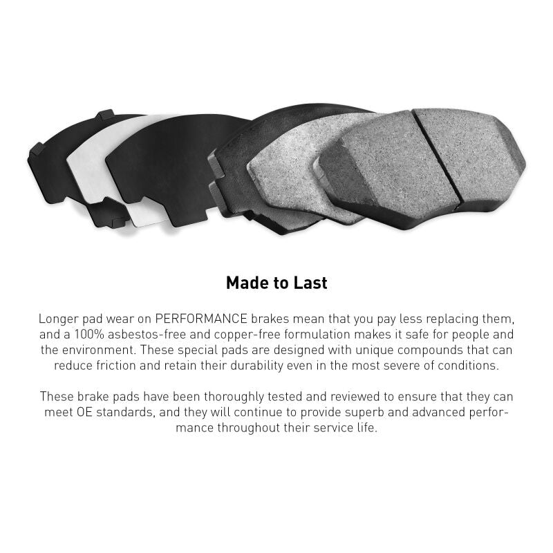 R1 1989-1996 Nissan 300ZX Turbo Rear R1 Performance Sport Pads & Hardware Kit (2115-0461-01)