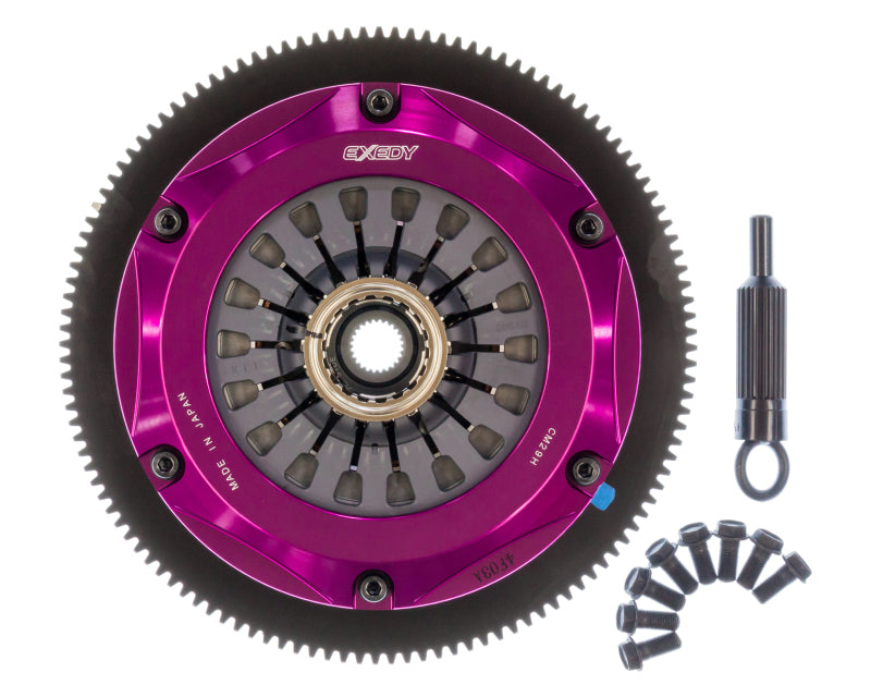 Exedy Hyper Twin Cerametallic Clutch Kit for 2004-2014 Subaru Impreza WRX STI – 200mm, Pull Type
