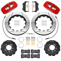 Wilwood Aerolite 6R Front Big Brake Kit for Nissan 240SX, Skyline, and 300ZX with 14-Inch SLT Rotors - Red