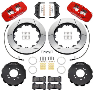 Wilwood Aerolite 6R Front Big Brake Kit for Nissan 240SX, Skyline, and 300ZX with 14-Inch SLT Rotors - Red