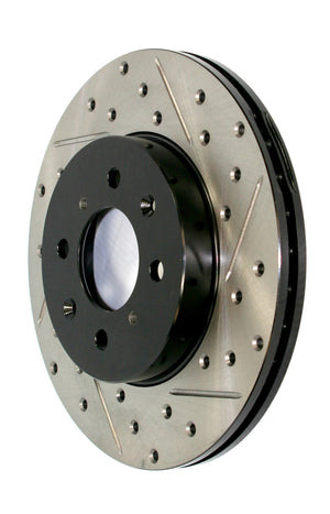 StopTech 16-21 Honda Civic EX/LX Sedan Slotted & Drilled Rear Left Rotor (127.40089L)