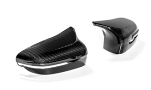 Akrapovic Carbon Fiber Mirror Cap Set for 2018+ BMW M5 (F90) & 2020 BMW M8 (F91/F92) – High Gloss Finish