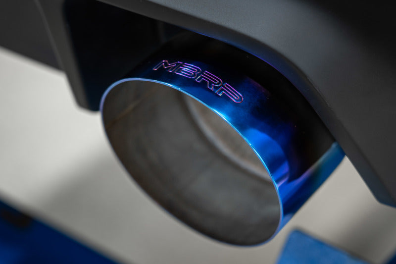 MBRP 2023 Toyota Corolla GR 1.6L T304 Parte trasera dividida doble con respaldo de gato de acero inoxidable de 3 pulgadas con puntas quemadas