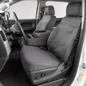 Covercraft 22-23 Toyota Tundra Polycotton SeatSaver Custom Front Row Seat Covers - Grey (SS2589PCGY)