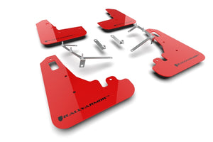 Rally Armor 22-25 Subaru BRZ / Toyota GR86 Red UR Mud Flap w/Black Logo (MF99-UR-RD-BLK)