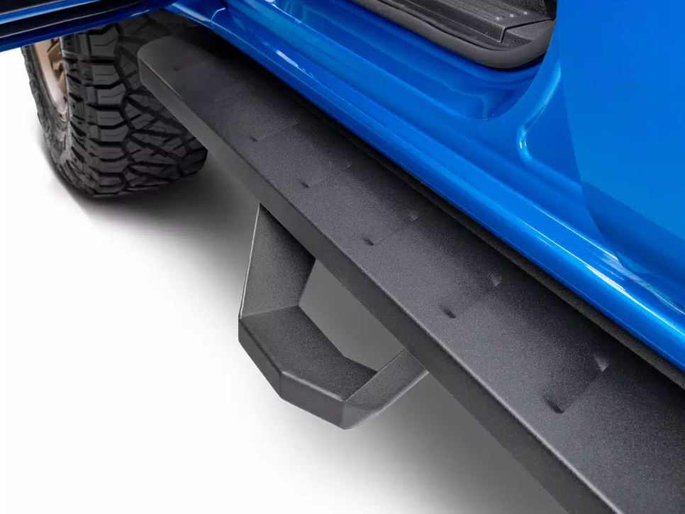 Go Rhino 2022- Toyota Tundra Crew Max Kit w/RB10 Running Board + Brkts + 4 RB10 Drop Steps - Tex. Blk (6344368720PC)