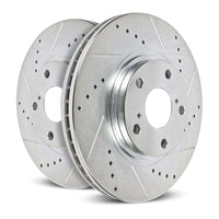 PowerStop 19-21 Subaru Forester Front Evolution Drilled & Slotted Rotors - Pair