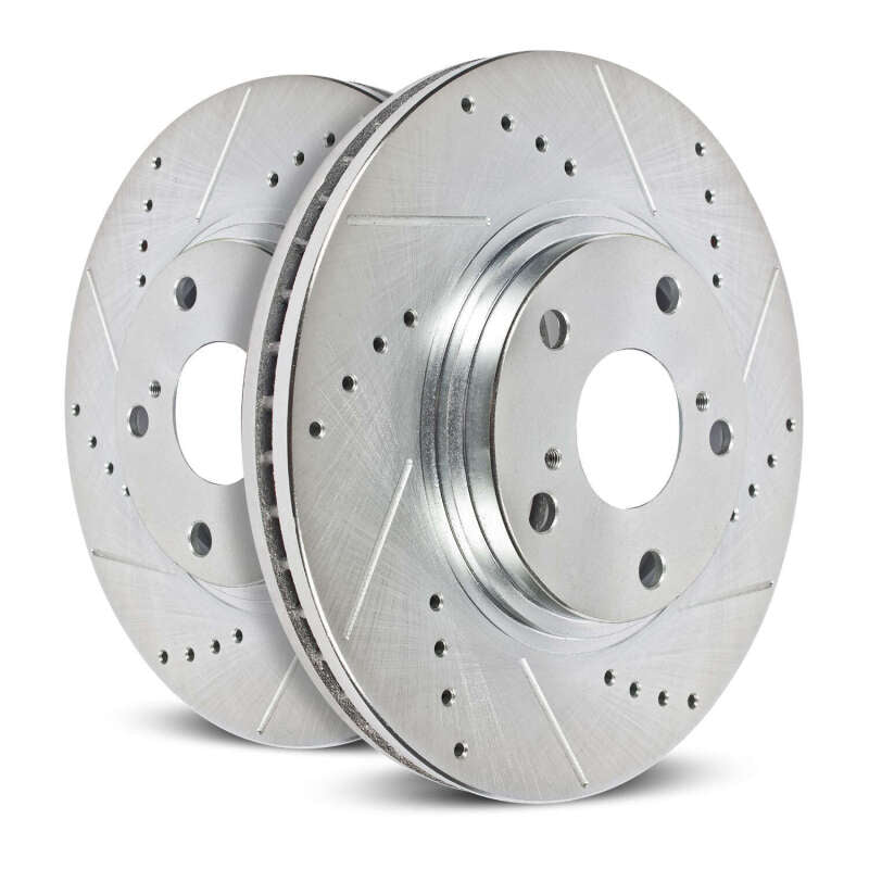 PowerStop 19-21 Subaru Forester Front Evolution Drilled & Slotted Rotors - Pair