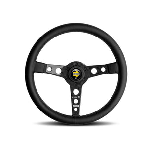 MOMO Prototipo 6C Steering Wheel 350mm - Black Leather and Gray Spoke