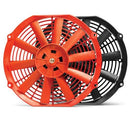 BLOX Racing 12-Inch Electric Slim Fan - Black for Automotive Cooling