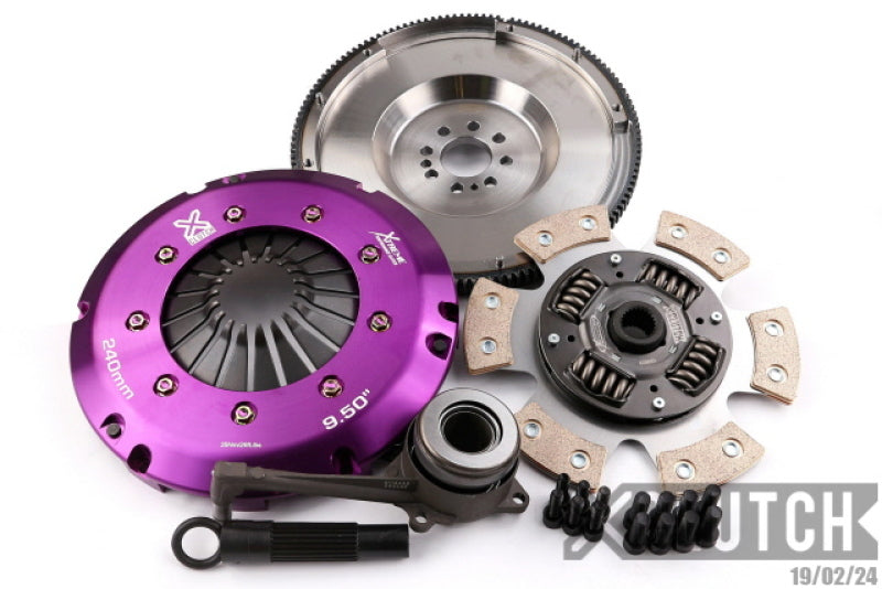 XClutch 08-09 Audi A3 Sportback 2.0L Stage 2R Extra HD Sprung Ceramic Clutch Kit (XKVW24698-1R)