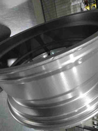 Enkei J10 18x7.5 5x100/114 38mm Offset 72.6mm Bore Dia Silver w/ Machined Lip Wheel — Incomplete: Missing from the edge of the inner rim