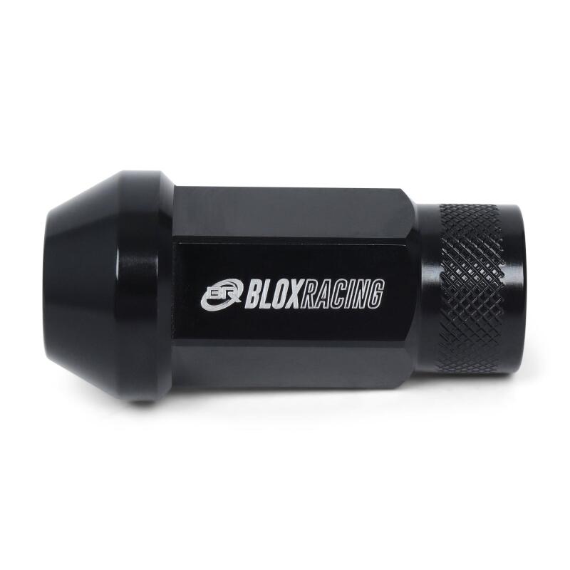 BLOX Racing Street Series Forged Lug Nuts in Black, 12 x 1.5mm - Set of 20