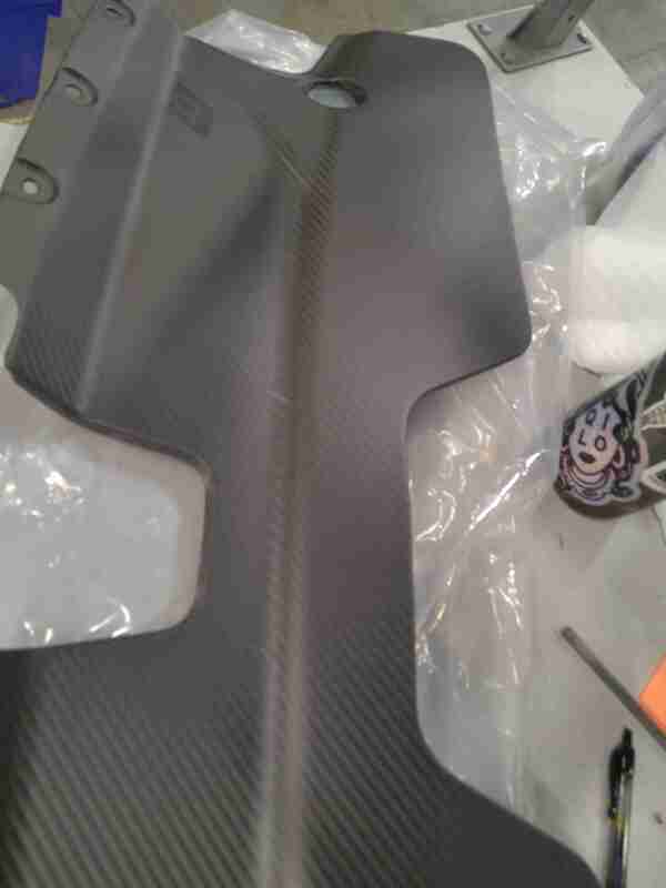 AMS Performance Infiniti 17+ Q60 / 16+ Q50 3.0TT Alpha Matte Carbon Front Duct (ALP.28.06.0002-1) — Scratch & Dent