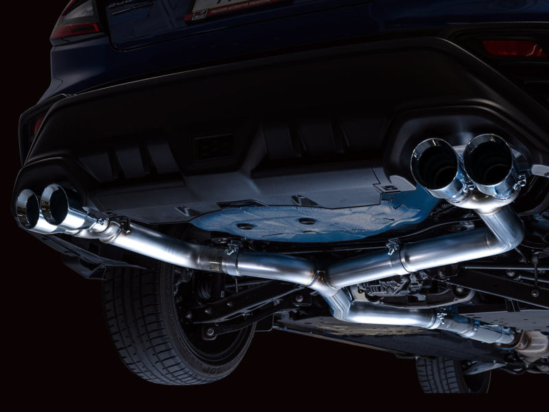 AWE Tuning 2022+ Subaru WRX Track Edition Exhaust with Chrome Silver Tips