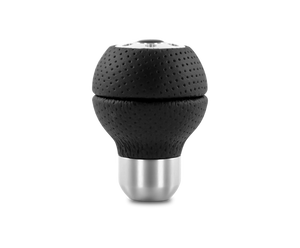MOMO Race Shift Knob - Black Air Leather with Aluminum Insert