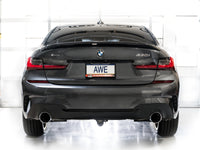 AWE Tuning 19-23 BMW 330i / 21-23 BMW 430i Base G2X Track Edition Axle-Back Exhaust - Chrome Silver