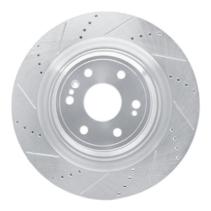 R1 Concepts Front Left Drilled & Slotted Brake Rotor for 2014-2020 Cadillac Escalade ESV