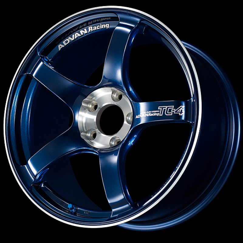 Advan TC-4 SE 17x8.0 / +45 Offset / 5-114.3 / 73mm Bore / Racing Indigo Blue & Diamond Cut
