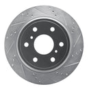 R1 Concepts Cadillac Escalade ESV Rear Right Drilled & Slotted Silver Brake Rotor (Part Number: RNC631-48053R)