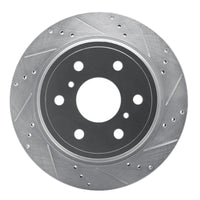 R1 Concepts Cadillac Escalade ESV Rear Right Drilled & Slotted Silver Brake Rotor (Part Number: RNC631-48053R)