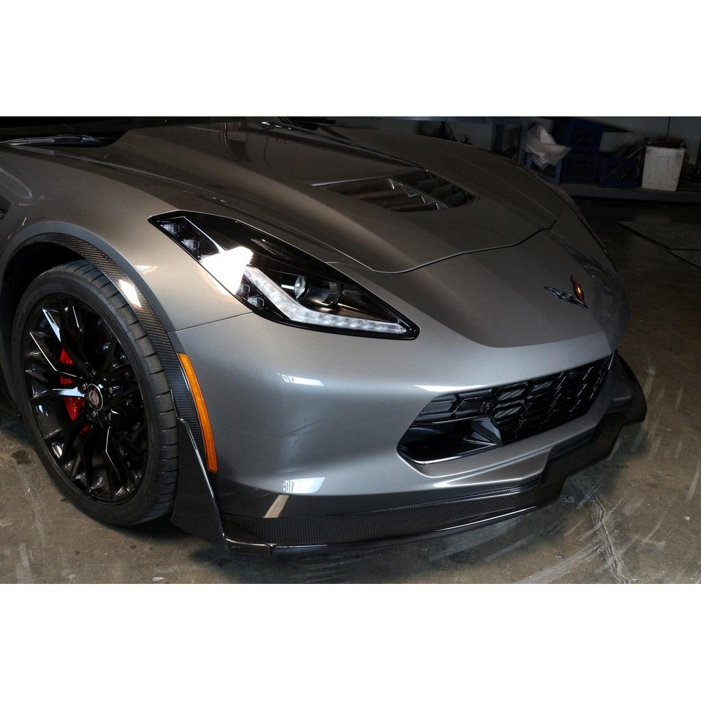 APR Peformance  Chevrolet Corvette C7 Z06 Front Bumper Canards and Spats 2014 - 2019