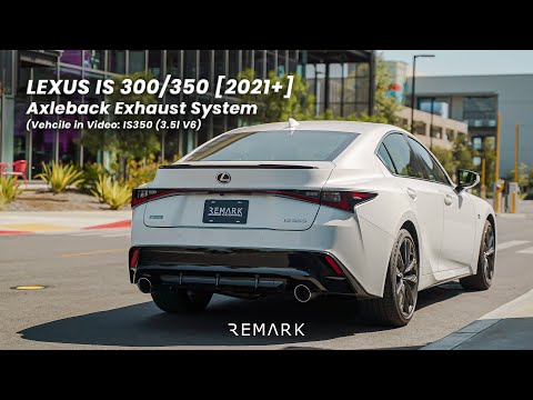 Remark 2021+ Lexus IS350 Axle Back Exhaust w/Stainless Steel Single Wall Tip