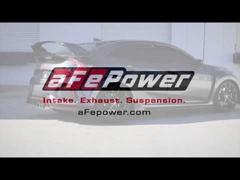 aFe Takeda 3in 304 SS Cat-Back Exhaust w/ Carbon Fiber Tips 17-18 Honda Civic Type R L4 2.0L (t) (49-36623-C)
