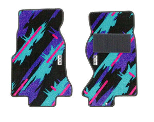 HKS Mitsubishi Evolution CT9A Non-MR 50th Anniversary Floor Mat Oil Color - Front Set LHD (53001-AM003)