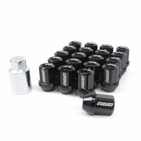 Rays Dura-Nut L32 Straight Type 12x1.25 Lug Nut Set 16 Lug 4 Lock Set - Black