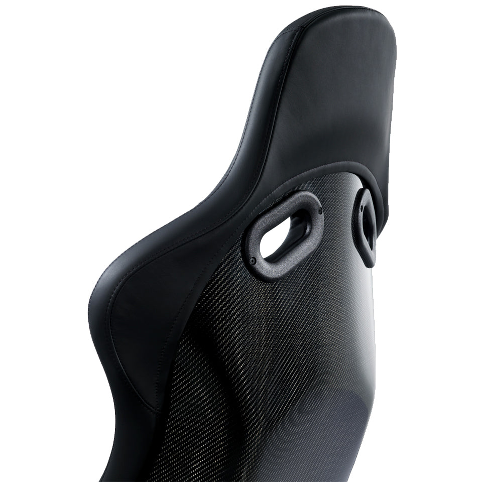 Asiento Recaro Pole Position ABE - Fibra de carbono/cuero negro