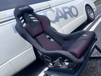 Recaro RSS BK Large FRP Seat in Kamui Black / Brilliant Mesh Red | 81-089.67.641-0