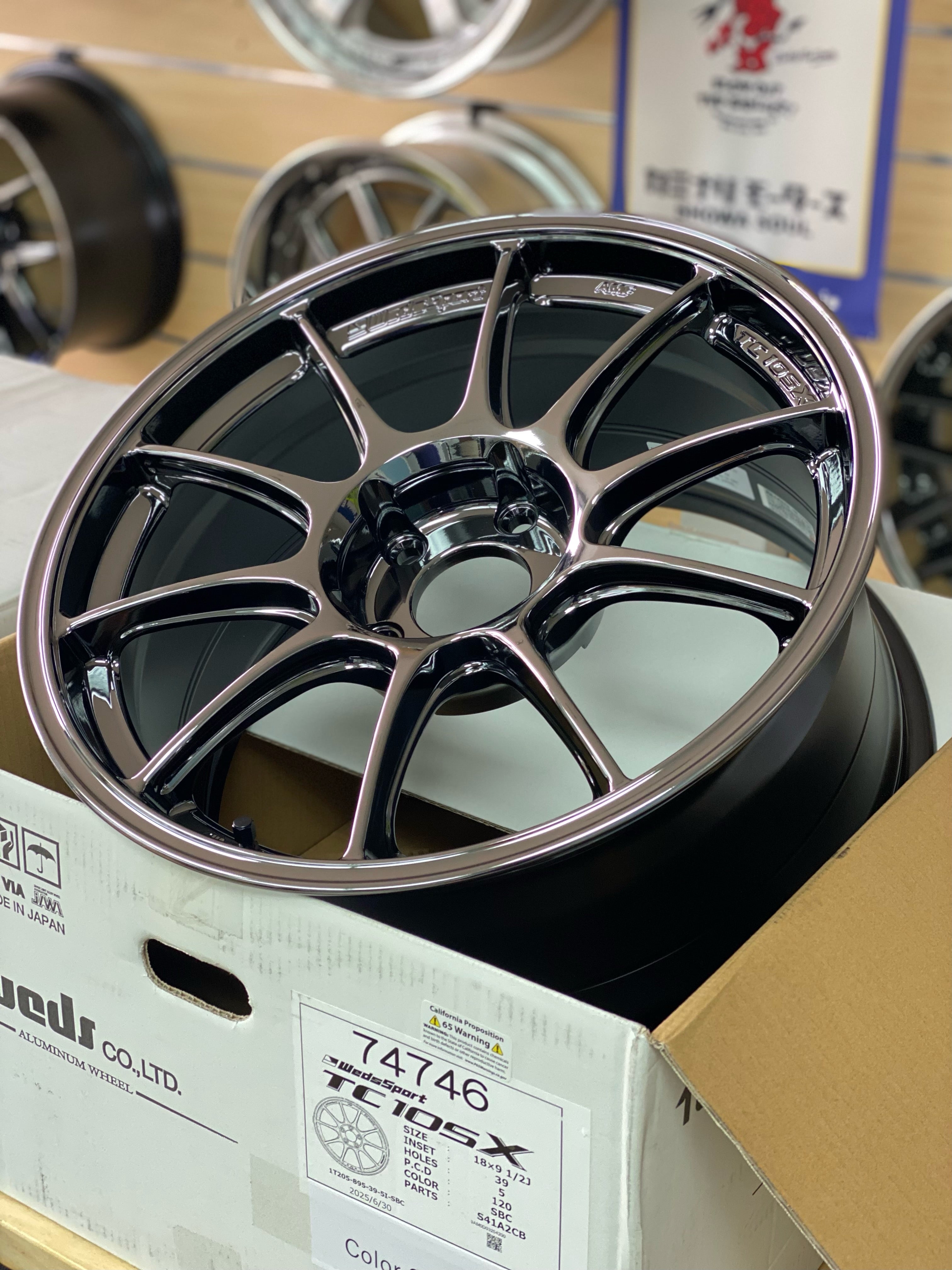 WedsSport SBC TC105X 18x9.5 +39 wheel on Civic Type-R