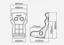 BRIDE BLACK XERO CS PLUS FIA COMPLIANT FRP BUCKET SEAT | H02AAF