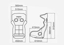 BRIDE BLACK XERO RS PLUS FIA COMPLIANT FRP BUCKET SEAT | H01AAF
