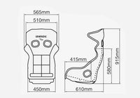 BRIDE BLACK XERO RS PLUS FIA COMPLIANT FRP BUCKET SEAT | H01AAF