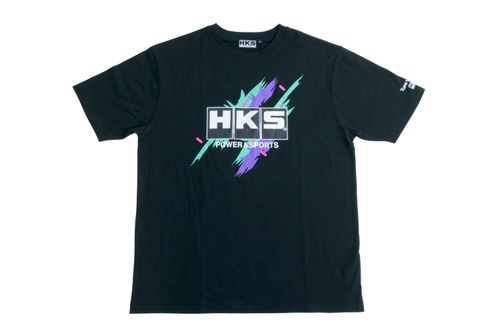 HKS T-SHIRT SUPER RACING BLACK M (51007-AK643)