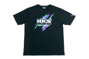 HKS T-SHIRT SUPER RACING BLACK 2L (51007-AK645)
