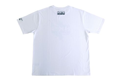 HKS T-SHIRT SUPER RACING WHITE 2L (51007-AK650)