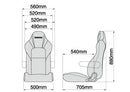 Bride Streams Cruz Reclinable Seat in Black | Armrest not included