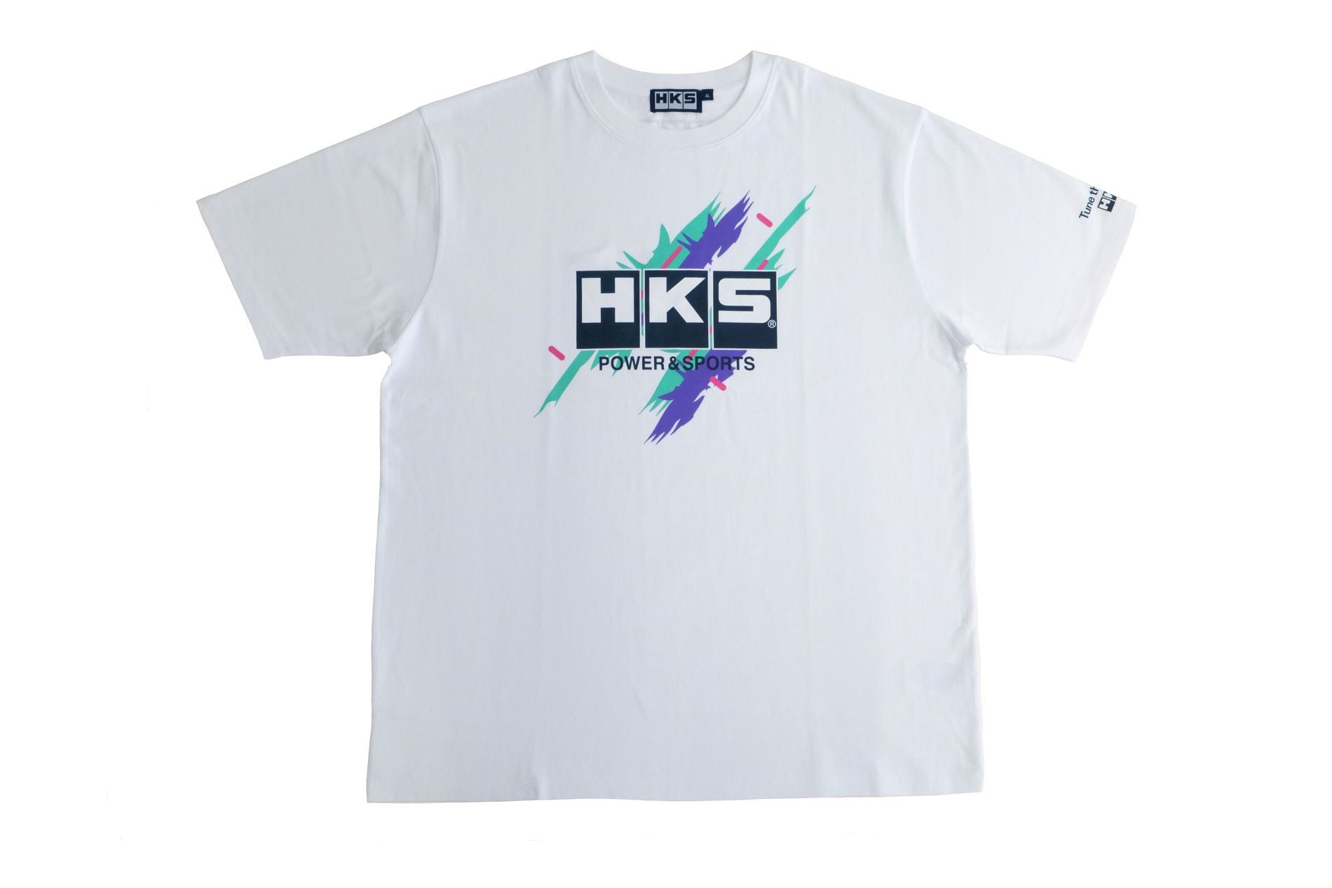 HKS T-SHIRT SUPER RACING WHITE 2L (51007-AK650)
