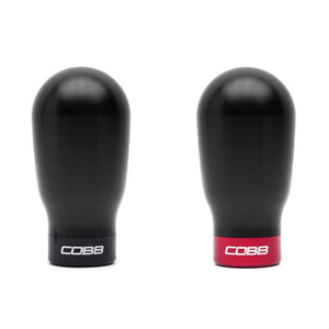 Cobb Subaru 6-Speed Tall Weighted COBB Knob - Black (Incl. Both Red + Blk Collars) (213370-BK)