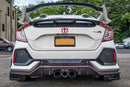 Rally Armor 17+ Honda Civic Type R UR Faldilla guardabarros blanca con logotipo rojo