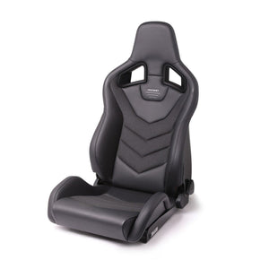 Asiento del pasajero Recaro Sportster GT - Cuero negro/tejido de carbono (rec410.2GT.3167)