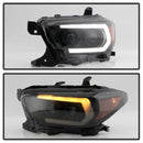 Spyder 16-18 Toyota Tacoma (SR5 Model Only) Projector Headlights Black Smoke PRO-YD-TT16-LB-BSM